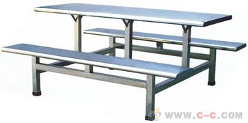 厂家直销不锈钢食堂餐桌椅 多人位组合